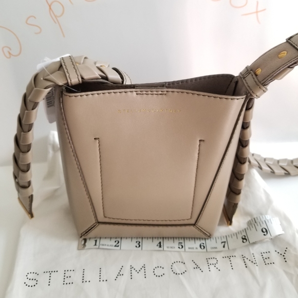 Stella McCartney Hobo Small Braided Beige Crossbody Bag - Picture 8 of 11